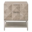 Essentials For Living Traditions Atlas 2-Drawer Wood Nightstand in Gray