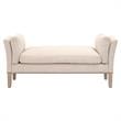 Essentials For Living Essentials Warner Fabric Bench in Bisque Beige