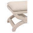 Essentials For Living Essentials Gaston Fabric Ottoman in Bisque Beige