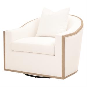 star international furniture stitch & hand paxton fabric club chair in white