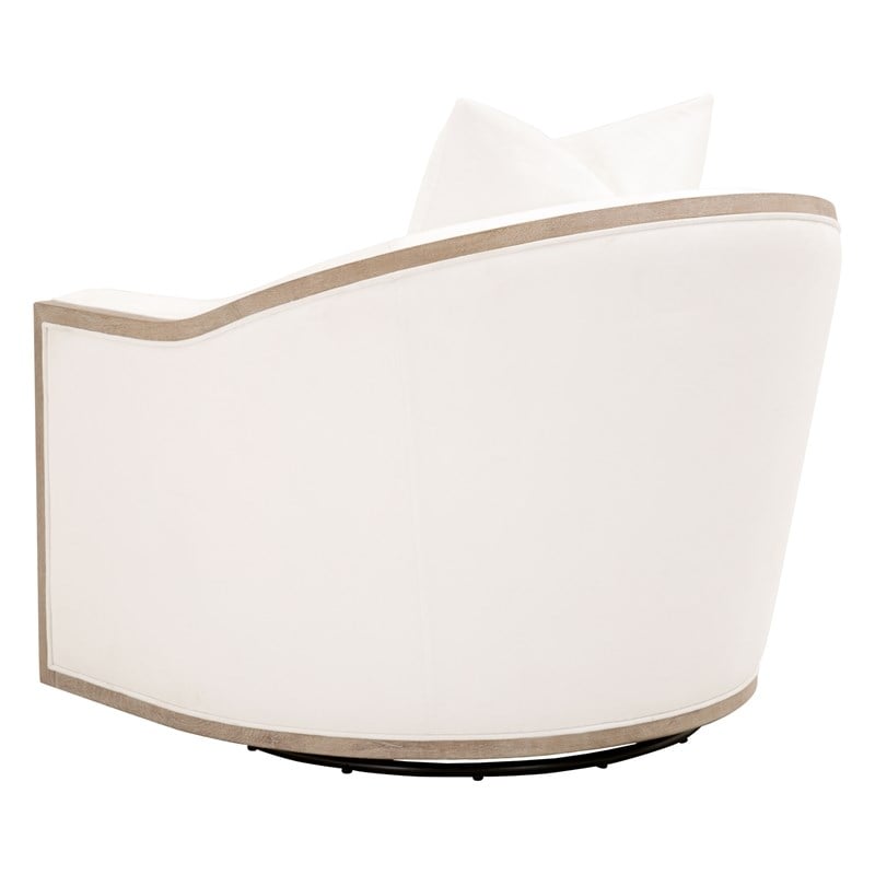 Essentials For Living Stitch & Hand Paxton Fabric Club Chair in White