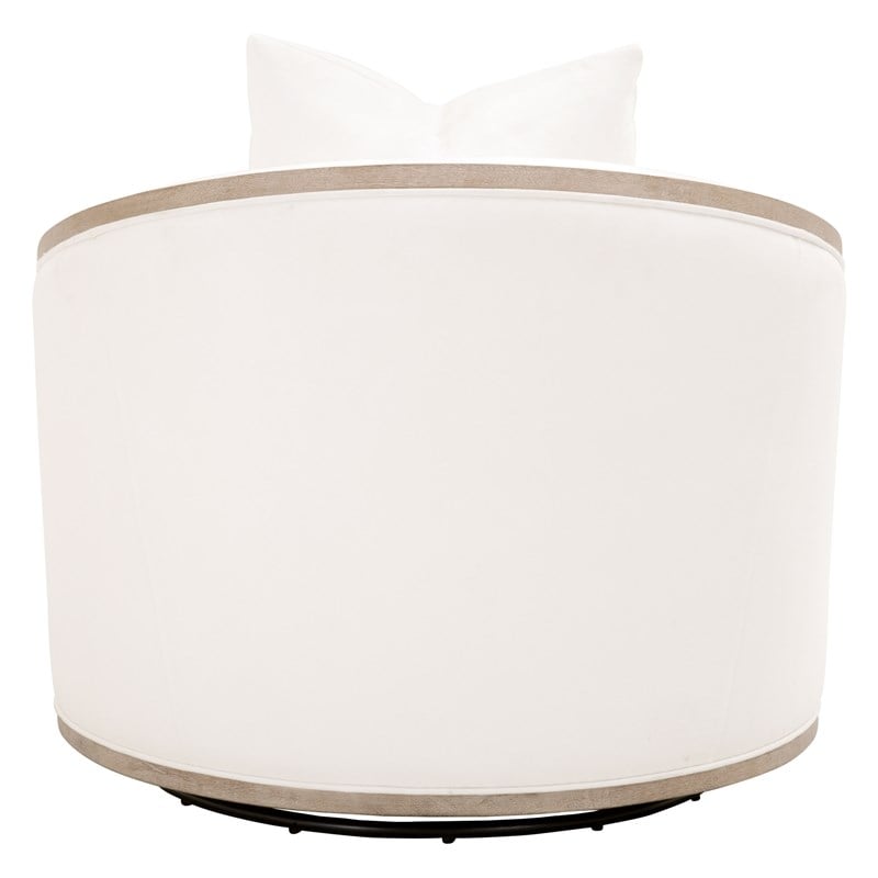 Essentials For Living Stitch & Hand Paxton Fabric Club Chair in White