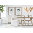Essentials For Living Stitch & Hand Fabric Dining Chair in White/Set of 2