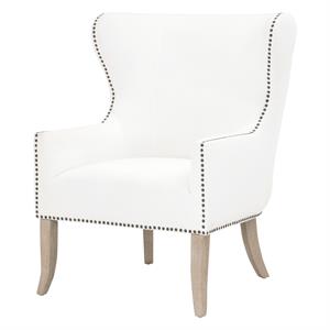 star international furniture stitch & hand henry fabric club chair in white