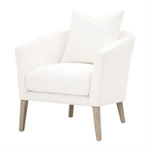 star international furniture stitch & hand gordon fabric club chair in white