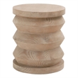 Essentials For Living Bella Antique Pier Wood Accent Table in Smoke Gray