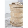 Essentials For Living Bella Antique Pier Wood Accent Table in Smoke Gray