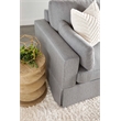 Essentials For Living Bella Antique Pier Wood Accent Table in Smoke Gray
