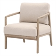 Essentials For Living Bella Antique Harbor Fabric Club Chair in Beige