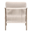 Essentials For Living Bella Antique Harbor Fabric Club Chair in Beige
