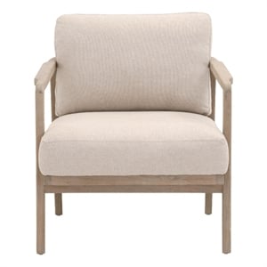 Essentials For Living Bella Antique Harbor Fabric Club Chair in Beige