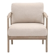 Essentials For Living Bella Antique Harbor Fabric Club Chair in Beige