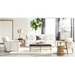 Essentials For Living Bella Antique Harbor Fabric Club Chair in White