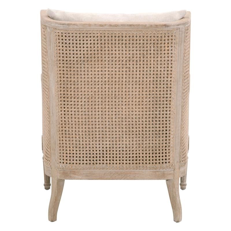 Essentials For Living Stitch & Hand Churchill Fabric Club Chair in Gray