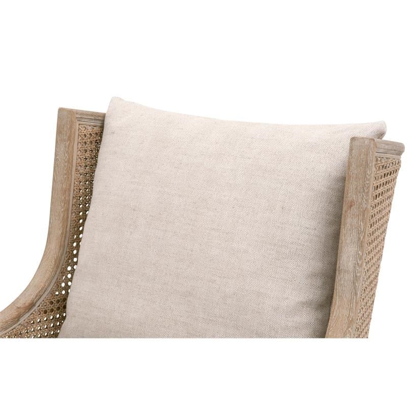 Essentials For Living Stitch & Hand Churchill Fabric Club Chair in Gray