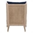 Essentials For Living Stitch & Hand Churchill Velvet Club Chair in Blue