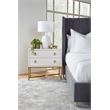 Essentials For Living Stitch & Hand Velvet Queen Bed in Dove Gray