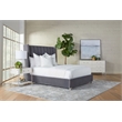 Essentials For Living Stitch & Hand Velvet Queen Bed in Dove Gray