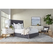 Essentials For Living Stitch & Hand Velvet Queen Bed in Dove Gray