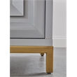 Essentials For Living Traditions Azure Wood Media Chest in Dove Gray