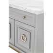 Essentials For Living Traditions Azure Wood Media Chest in Dove Gray