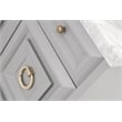 Essentials For Living Traditions Azure Wood Media Chest in Dove Gray