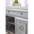 Essentials For Living Traditions Azure Wood Media Chest in Dove Gray