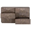 Essentials For Living Traditions Wynn Wood 6-Drawer Dresser in Brown