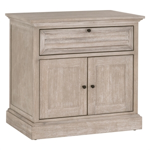 star international furniture traditions eden wood nightstand in natural gray