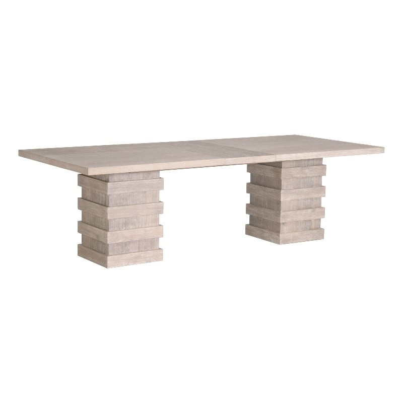 Essentials For Living Traditions Plaza Wood Extension Dining Table - Gray