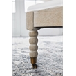 Essentials For Living Stitch & Hand Rouleau Fabric Chaise Lounge in White