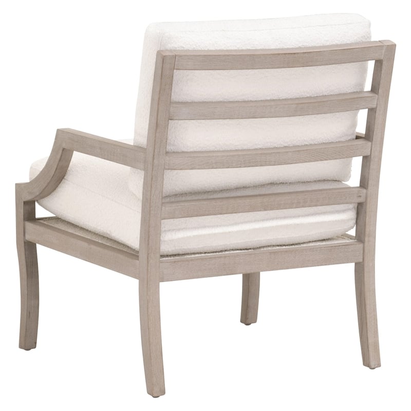 Essentials For Living Stitch & Hand Stratton Fabric Club Chair in White