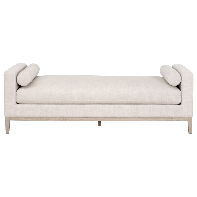 Essentials For Living Stitch & Hand Keaton Fabric Daybed in Bisque Beige