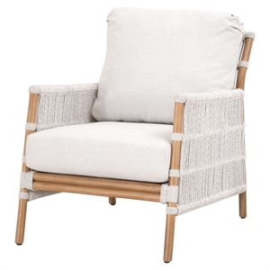 star international furniture woven bacara fabric club chair in off white