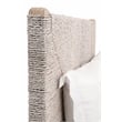 Essentials For Living Woven Malay Fabric Queen Bed in Off White/Gray