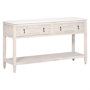 star international furniture bella antique emerie wood entry console in white