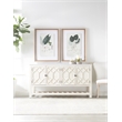Essentials For Living Bella Antique Willow Wood Media Sideboard in White