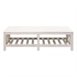 Essentials For Living Bella Antique Spruce Wood Coffee Table - White Wash