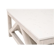 Essentials For Living Bella Antique Spruce Wood Coffee Table in White