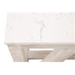 Essentials For Living Bella Antique Spruce Wood End Table in White Wash