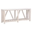 Essentials For Living Bella Antique Spruce Wood Console Table in White