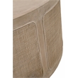 Essentials For Living Bella Antique Cane Wood Coffee Table in Smoke Gray
