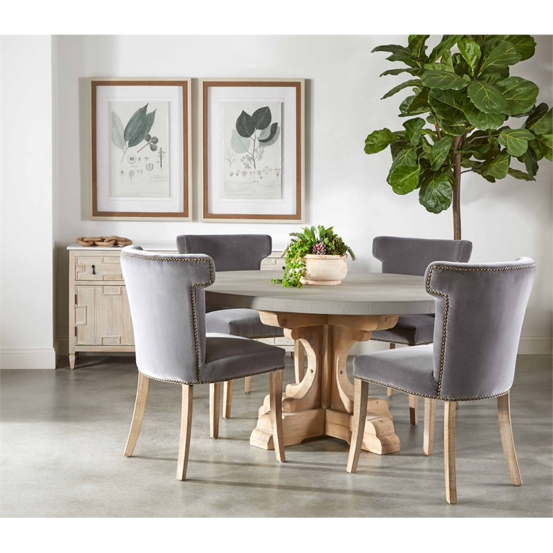 Essentials For Living Bella Antique Cinq Wood Link in Smoke Gray Pine