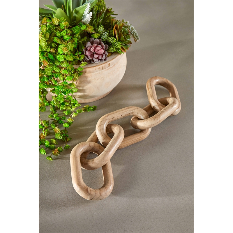 Essentials For Living Bella Antique Cinq Wood Link in Smoke Gray Pine