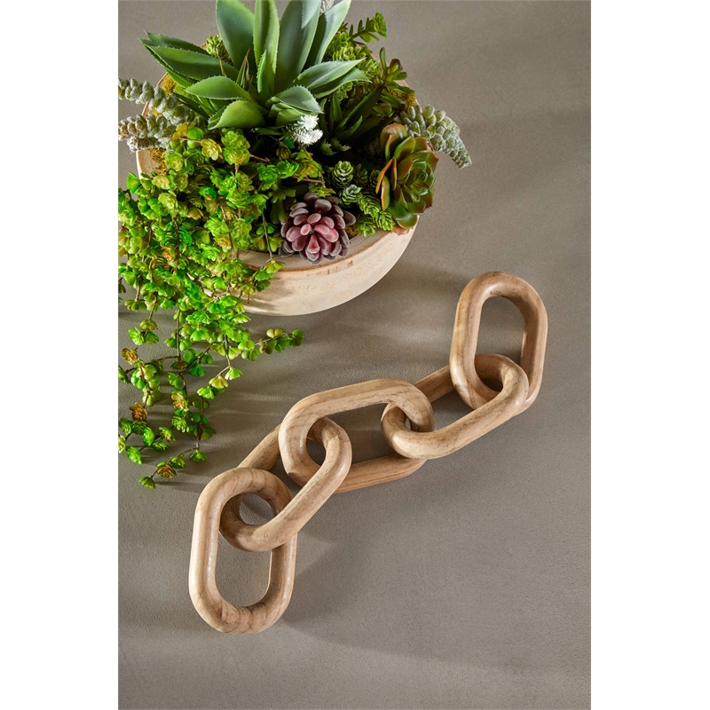 Essentials For Living Bella Antique Cinq Wood Link in Smoke Gray Pine