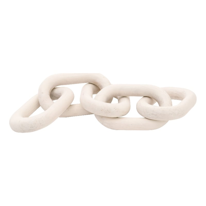 Essentials For Living Bella Antique Cinq Wood Link in White Wash Pine