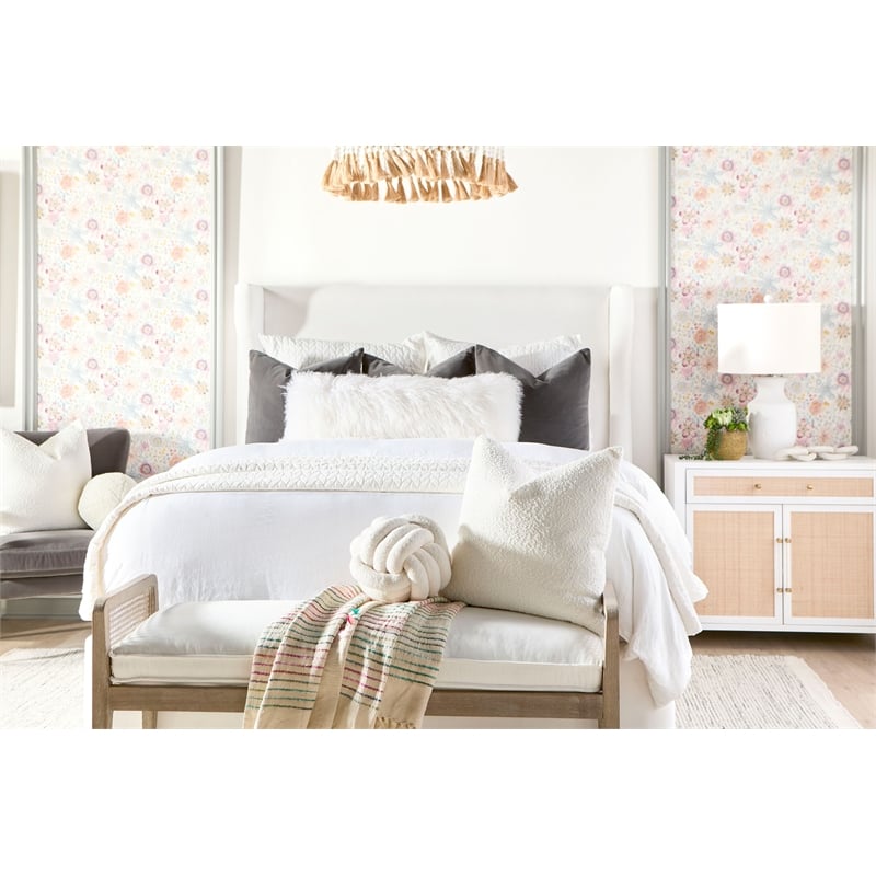 Essentials For Living Bella Antique Cinq Wood Link in White Wash Pine