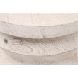Essentials For Living Bella Antique Pier Wood Accent Table in White Wash
