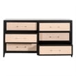 Essentials For Living Traditions Holland Wood Double Dresser in Black