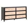 Essentials For Living Traditions Holland Wood Double Dresser in Black